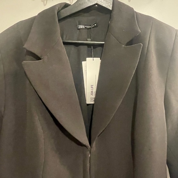 Zara Black Blazer Dress - NEW WITH TAGS - Picture 3 of 5